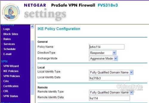 如何建立FSV318v3和FVS114的VPN连接